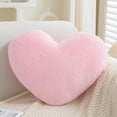 thumbnail image 1 of Plush Pillow, Heart Shape Cushion, Fluffy Throw Pillows, Valentines Day Decorations, Decorative Back Cushions, Love Pillows Cute Pillow for Living Room Bedroom Nursery Decor, Pink,13*10 in, 1 of 8