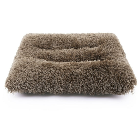 Plush Pillow Pet Bed for Dogs & Cats Dog Crate Mat Pad Bolster