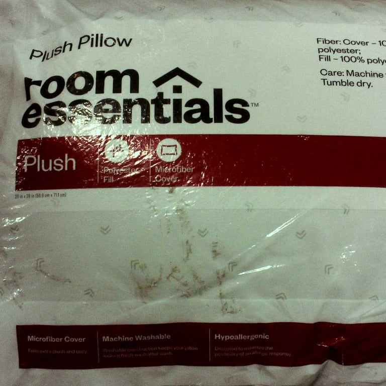 Plush Pillow Standard/Queen White - Room Essentials™