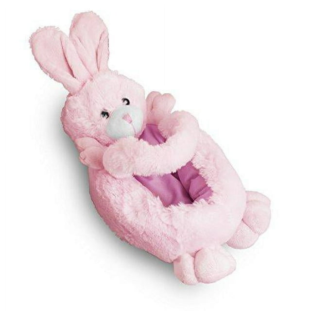 Plush Pink Bunny Easter Springtime Party 15-Inch Basket - Walmart.com