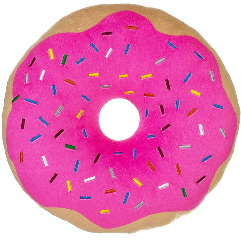 Plush Pink Donut Pillow 1 Each Walmart