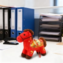 Plush Pony Hanging Doll with Safety Clip, Soft Stuffed Animal Crib Mobile Toy, Cute Nursery Decor and Teething Toy for Infants and Toddlers Baby Shower Gift