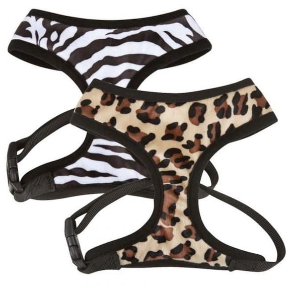 Plush Print Harness Zebra - Small