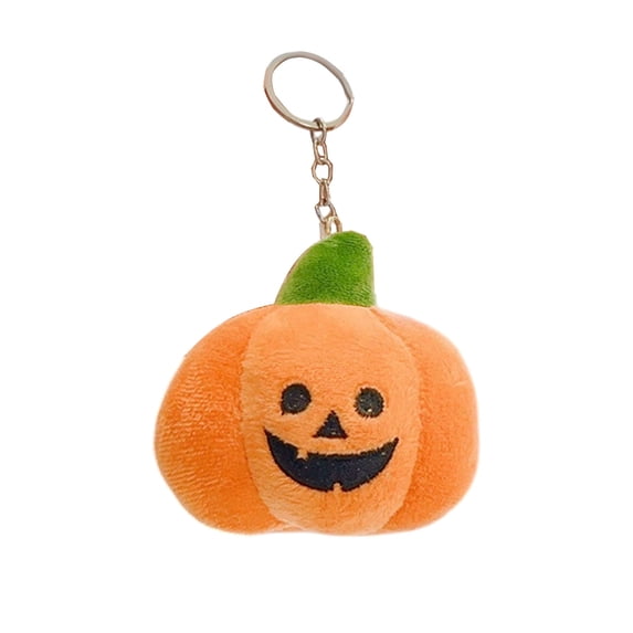 Plush Pumpkin Keychain, Cute Vegetable Keychains for Women Men, Fluffy Keychain Charms for Keys Purse Backpack