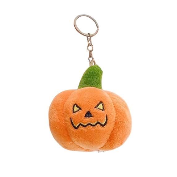 Plush Pumpkin Keychain, Cute Vegetable Keychains for Women Men, Fluffy Keychain Charms for Keys Purse Backpack