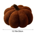 thumbnail image 1 of Plush Pumpkin Pillow Simulated 3D Cushion Stuffed Pumpkin Toy Pillows Fall Decorations for Thanksgiving Christmas Halloween Bedroom Sofa Couch, 13.7 inch Large Size, 1 of 7