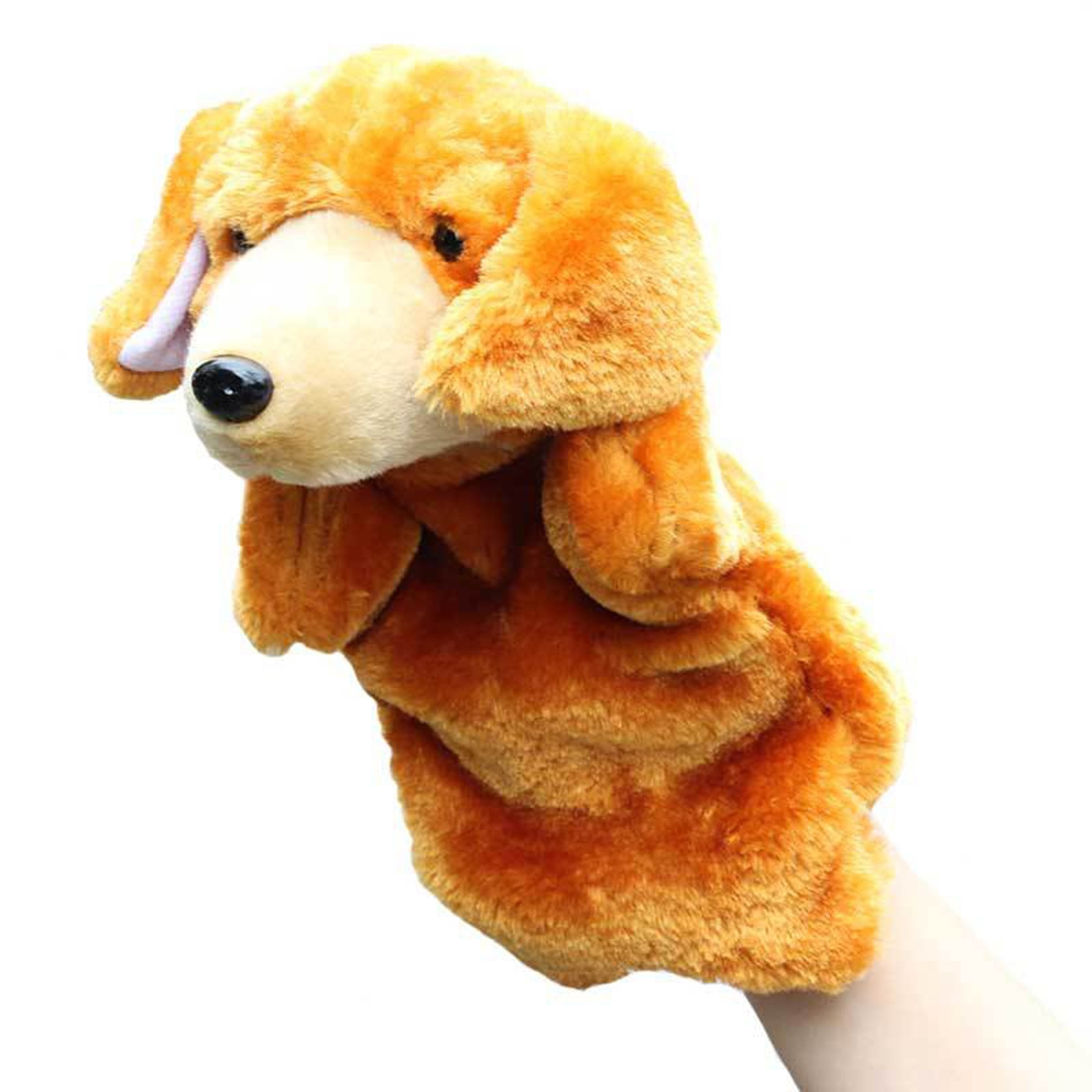 Plush Puppets Dog Puppy Stuffed Animal Toys Hand Puppet Small Animals ...