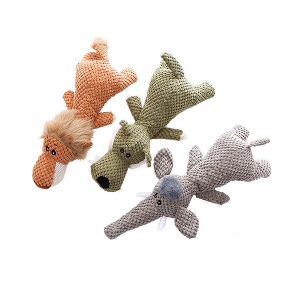 Plush Puppy Dog Toys – Durable Squeaky Lion Dog Toy for Small Puppy, Washable Puppy Toys for Indoor Chew Play