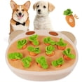 thumbnail image 1 of Plush Puzzle Toys for Small Dogs Hide and Seek Squeaky Carrots Dog Toys, Carrot Dog Enrichment Toys Includes 11 Carrots Toys, Pink, 1 of 6