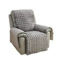 thumbnail image 1 of Plush Quilted Recliner Chair Cover with Non- Elastic Straps and Side Pockets Super Soft Wool Slipcover Furniture Protector Washable for Pets Kids Lazy Boy Armchairs, 1 of 8
