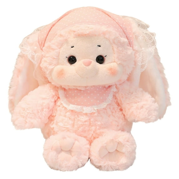Plush Rabbit Dolls Small Soft Stuffed Animal Bunny Rabbit Plush Toy for Baby Girls 15.75inch (Pink Rabbit, A )
