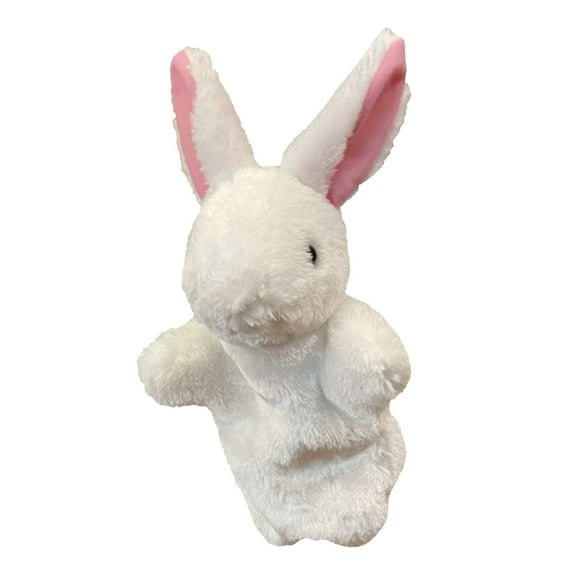 Plush Rabbit Hand Puppet Kids Interactive Stuffed Animal Role Play Toy