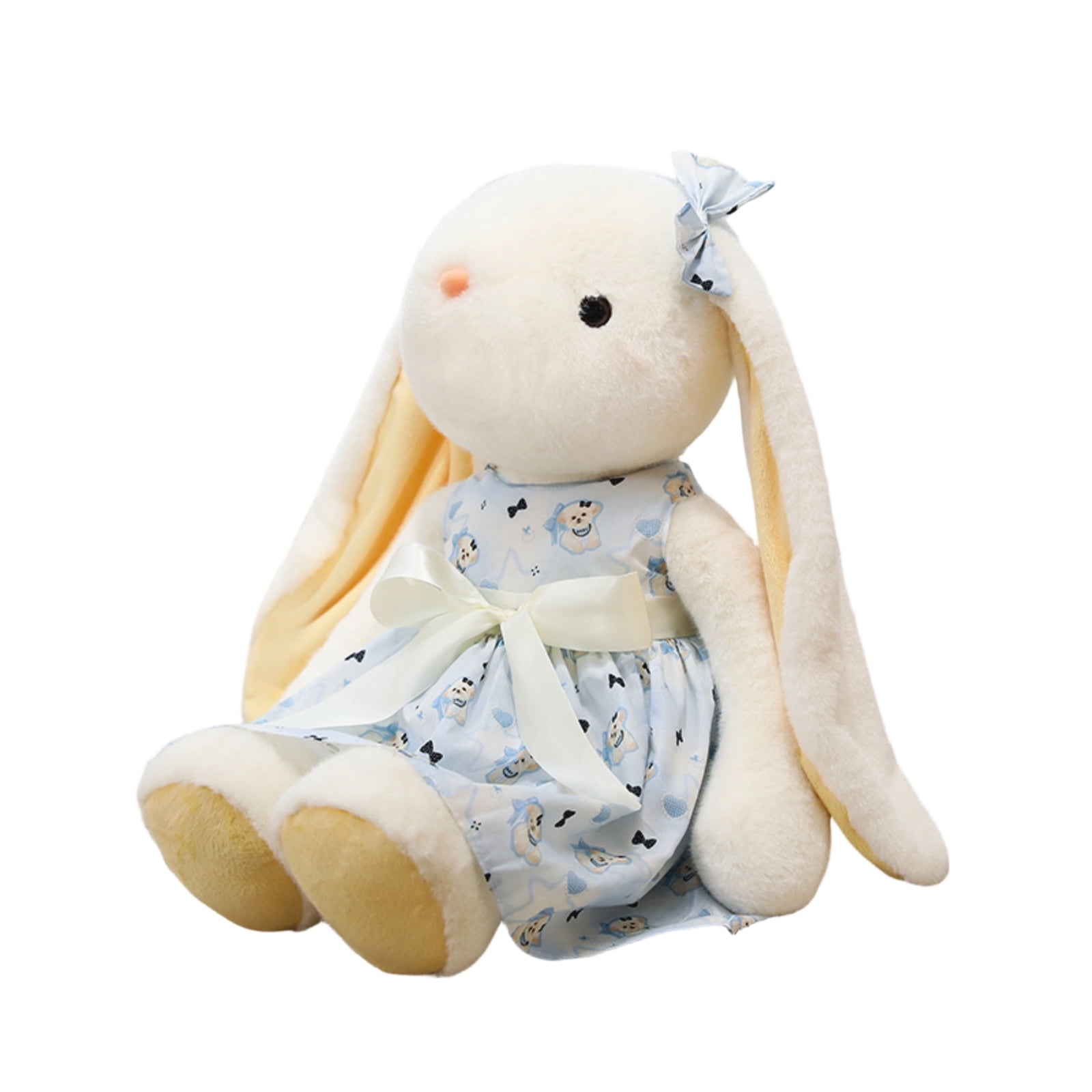 Plush Rabbit Stuffed Animal, Soft Floppy Bunny Toy for Girls Boys, Cute Easter Bunny Doll for Bedroom Decor, Hugging Pillow Gift 18 inch Blue
