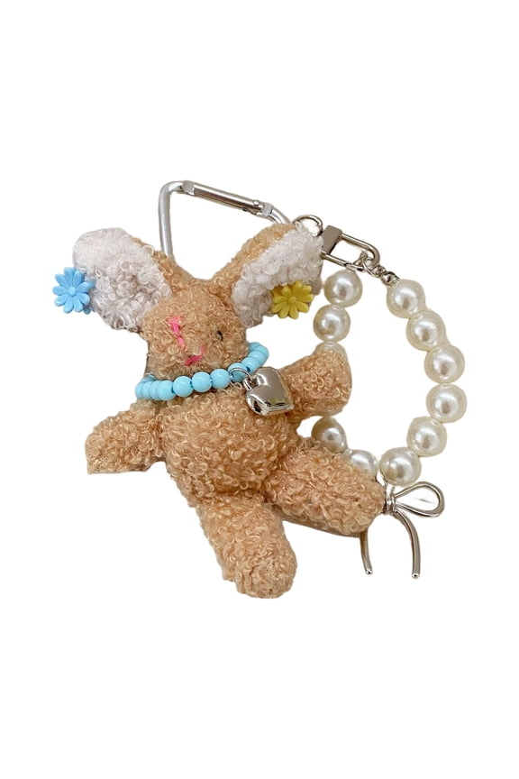 Plush Rabbits Keychain Handcrafted Bag Charm for Backpacks, Phones & Purses