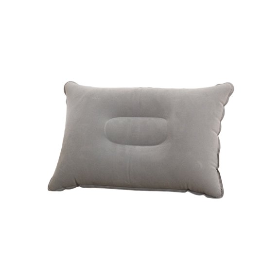 Plush Rectangular Inflatable Camping Pillow, Outdoor Travel Nap Cushion for Hiking, Camping & Trips, 17x10.63 inch