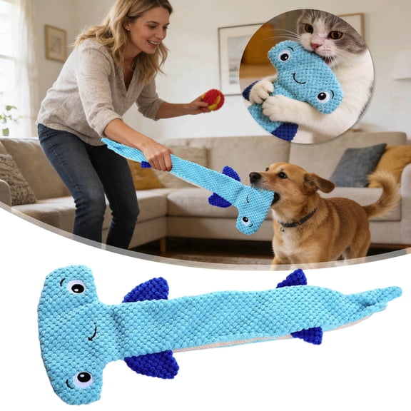 Plush Reptile Dog Toy with Corn , Squeaky Chew Toy for Dogs with Canvas Back, Durable Soft Dog Toy for Medium and Small Dogs, Interactive Pet Toy for Indoor Play and Comfort