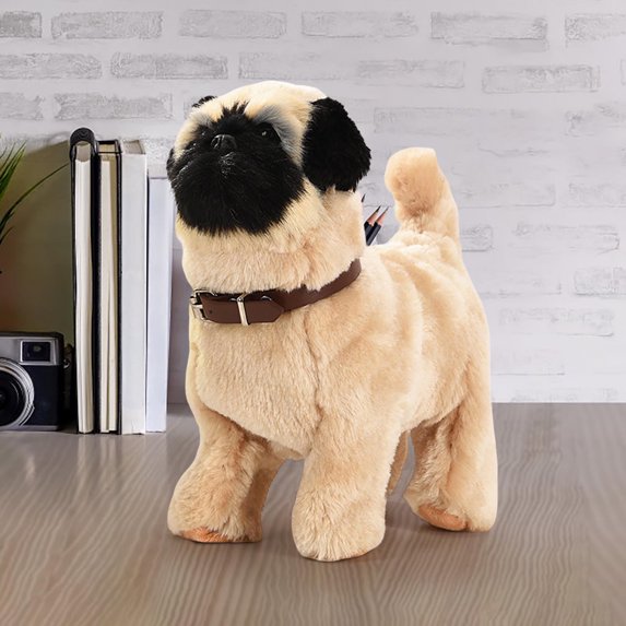 Plush Robot Dog, Realistic Interactive Puppy Toy, that Acts Like a Real Dog, Walks, Barks ,Wags Tail, for Kids ,Pet Lovers