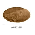 thumbnail image 1 of Plush Round Area Rug Fluffy Circle Area Rugs - Multi-Functional Non-Slip Carpet for Bedside, Nursery, or Lounge, Machine Washable, Khaki, 1 of 4