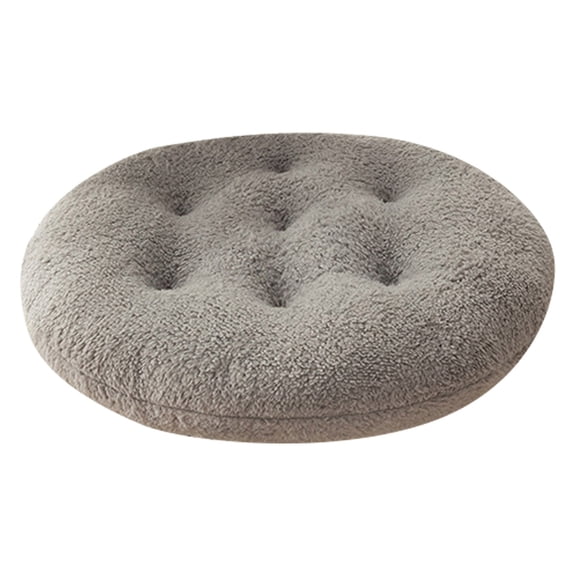 Plush Round Seat Cushions 10 Inch - Ultra Soft Chair Pads for Dining Room, Kitchen Stools & Floor Pillows, Cozy Foam Padding with Non- Bottom, Machine Washable