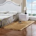 thumbnail image 1 of Plush Rug, Area Rug Shaggy Machine Washable Comfortable Rug for Bathroom Bedroom Living Room Carpet Kindergarten Pet Floor Mat-Khaki-60x150cm(24x59inch), 1 of 8