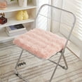 thumbnail image 1 of Plush Seat Cushion 15.75x15.75in, Soft Warm Chair Pad for Office Desk Long Sitting, Thick Comfort Cushion for Home Dining Chair, Machine Washable Square Pillow for Back Support(Pink), 1 of 6
