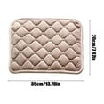 thumbnail image 1 of Plush Seat Cushion Plush Cushion Rectangular Chair Pad Bench Seat Non Slip Cover Washable Home Office Car Mat 13.78x7.87 Inches Tied Design Chair Pad Cushion, 1 of 5