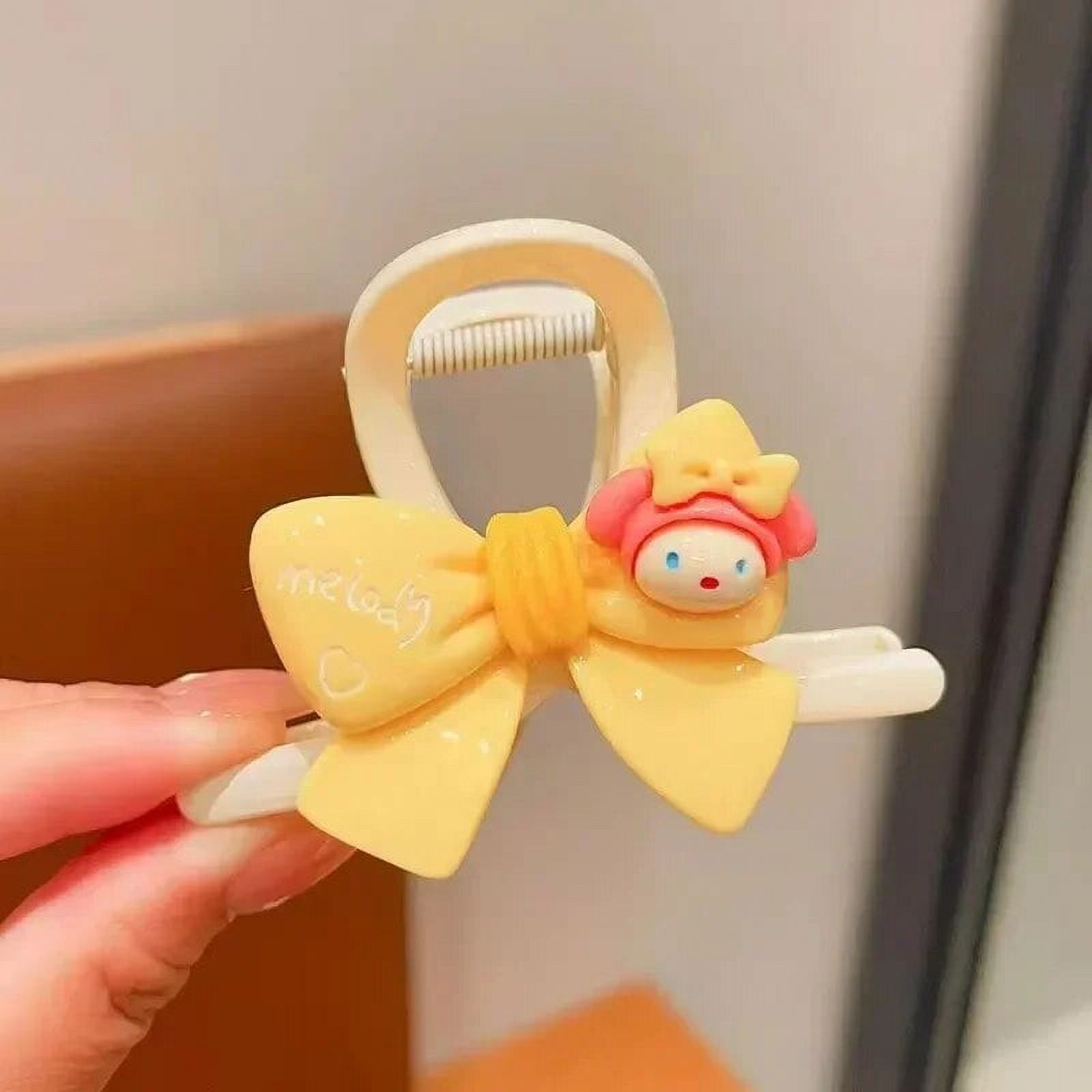 Plush Series Sanrio Hello Kitty Hair Claws Girl Kawaii Kuromi Hair Clips Women Cinnamoroll