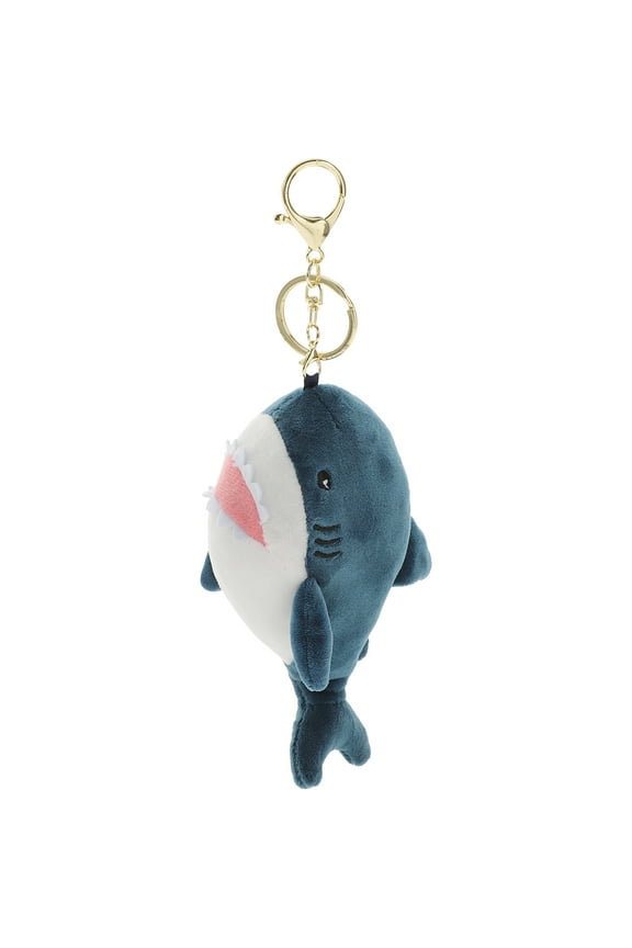 Cute Shark Keychain Mini Shark Charms Fabric Multi 1Set for Friends and Coworkers