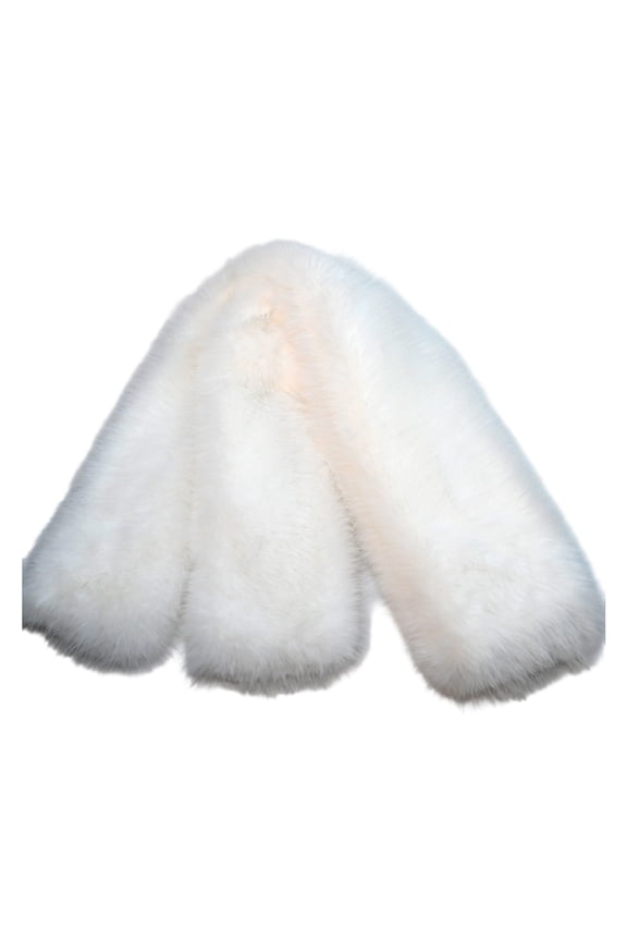 Plush Shawl Furry Scarf 2 In 1 Warm Winter Accessory Soft Polyester For Daily Use Neck Gaiter