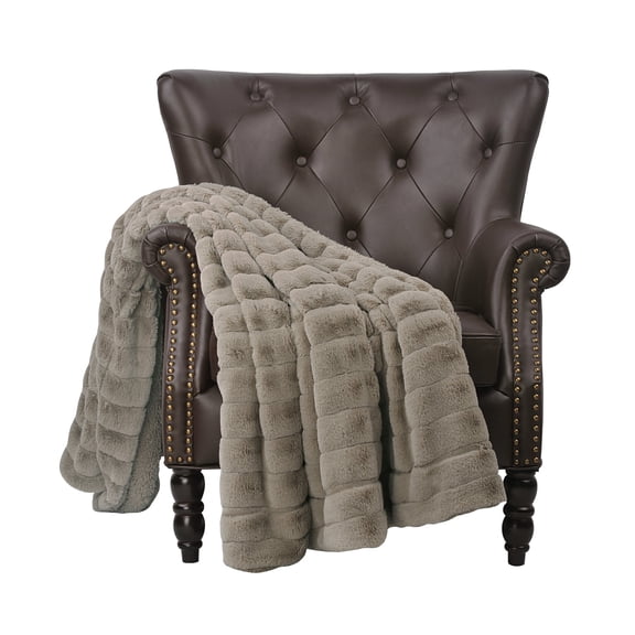 Plush Sherpa Throw Blanket Warm Microfiber Large 60 x 80 Washable TV Watching