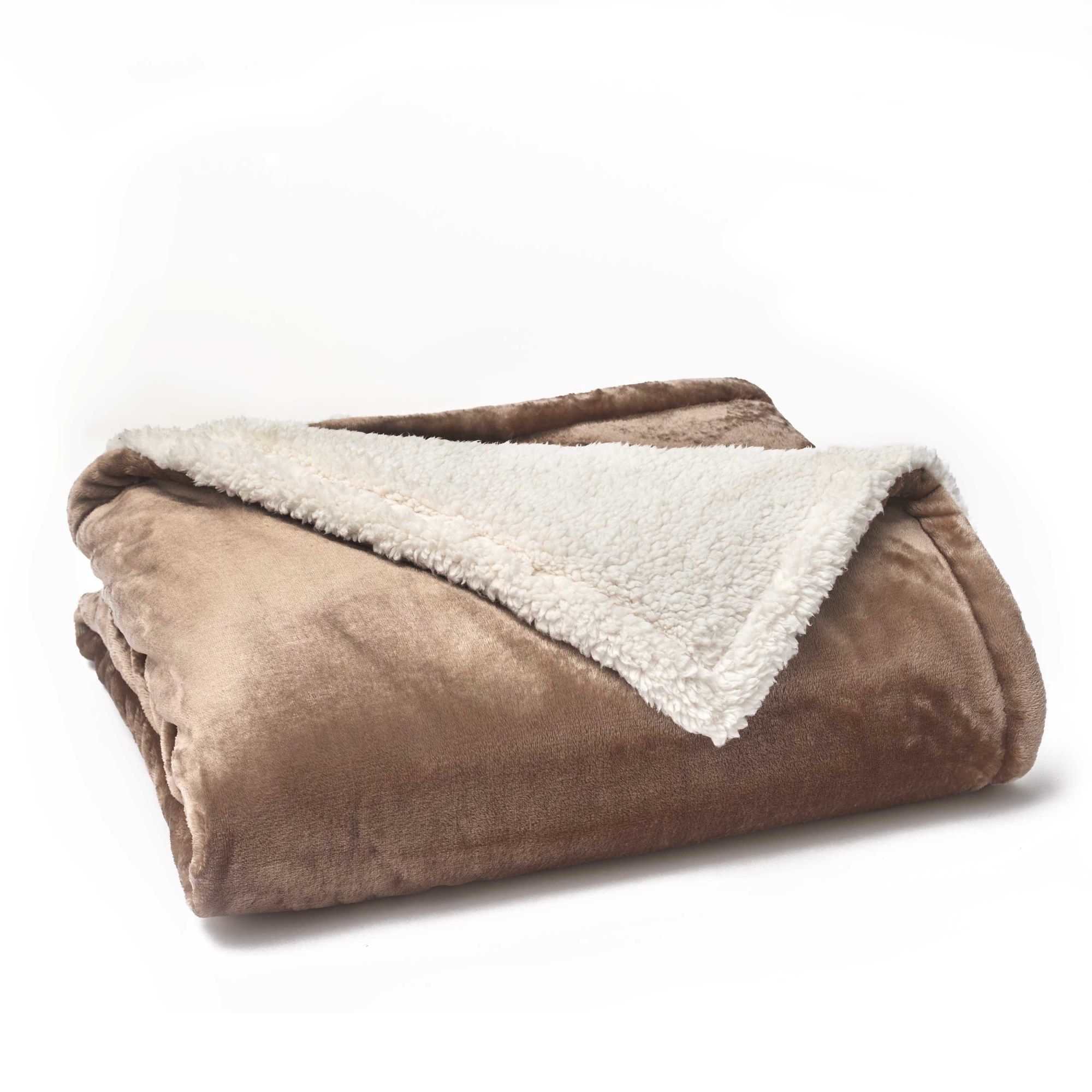 Plush Sherpa Throw Blanket by Vellux
