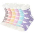 thumbnail image 1 of Plush Slipper Socks Women - Colorful Warm Fuzzy, 1 of 6