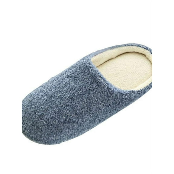 Plush Slippers, Woman Fluffy Warm Shoes, Winter Shoes for Women, Platform Home Slippers Faux Fur Shoes, Cotton Plush Slipper