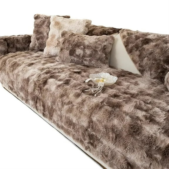 Plush Sofa Cover For Living Room Warm Winter Sofa Towel Universal Non-slip Sofa Mat Sofa Blanket Couch Cushion