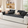thumbnail image 1 of Plush Sofa Cushion, One-Piece Velvet Seat Pad with Non-Slip Backing, Soft Furniture Protector for Couches and Benches, 1 of 6
