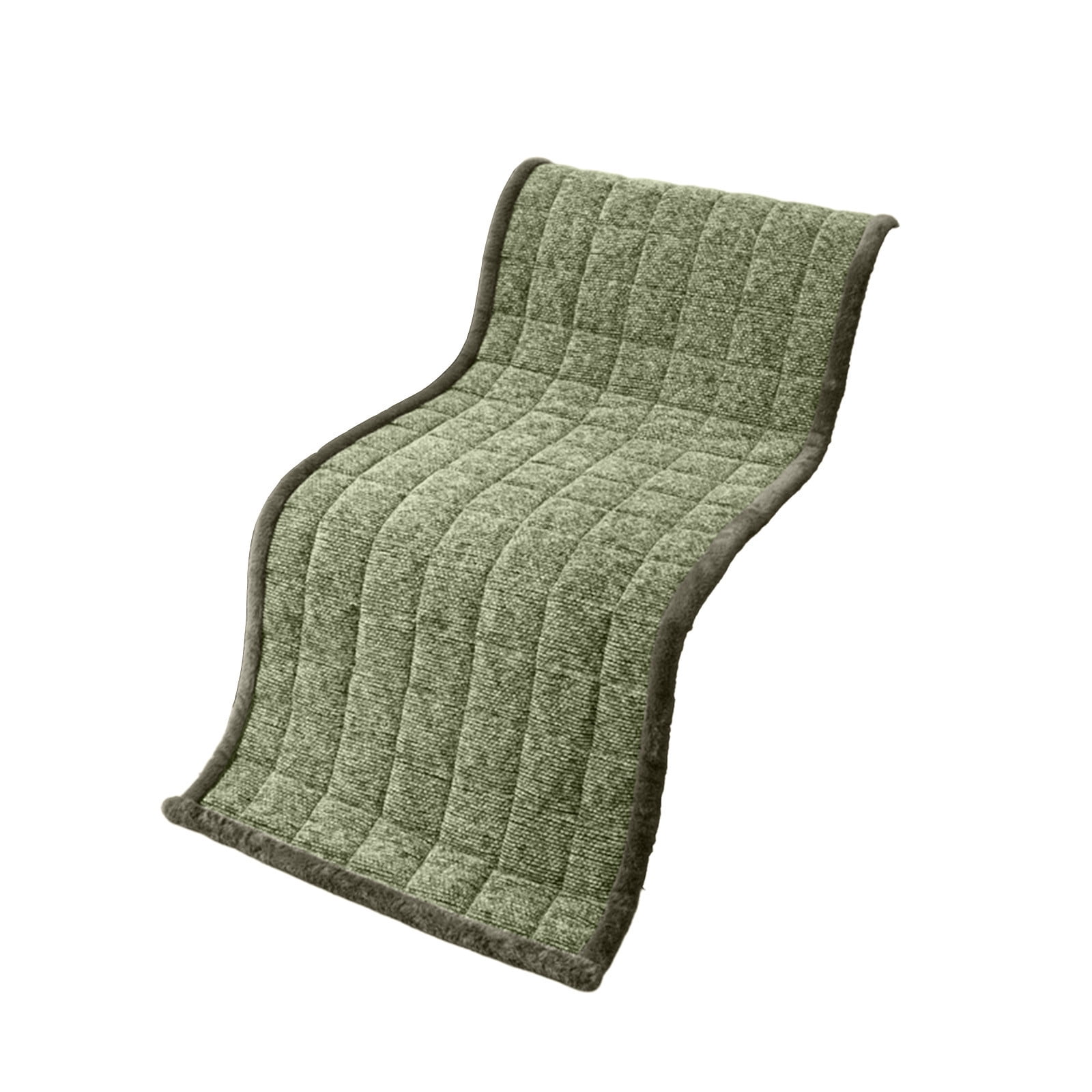 Plush Sofa Cushion Plush Sofa Cushion, Thick Quilted Seat Pad for Couch, Non-Slip Bottom, Warm Winter Cover, 51x20 Inches, Green Quilted Seat Pad