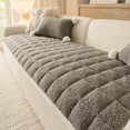 thumbnail image 1 of Plush Sofa Cushion Thickened Non-Slip Seat Pad for Living Room Decor Protection All Seasons(Gray), 1 of 6