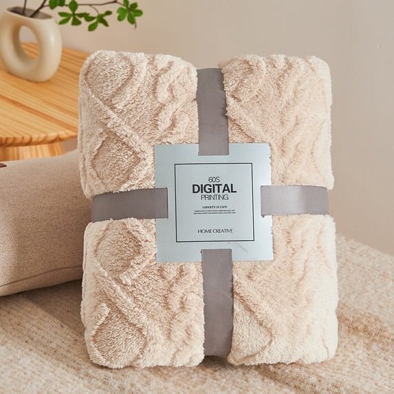 Plush Soft Blanket Bed Blanket Khaki (100*150Cm),Thickened Sofa Blanket Plush Soft Bed Blanket Thick Wool Warm Blanket For Autumn And Winter Air Conditioning Blanket Coral Blanket