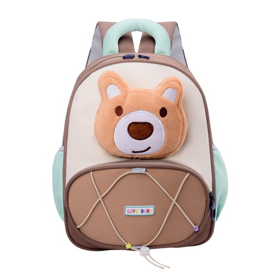 Plush Soft Cartoon School Backpack for Students, Large Capacity Daypack with Adjustable Straps, Cute Animal Design Lightweight Bookbag for Campus, Wonderful Back to School Gift