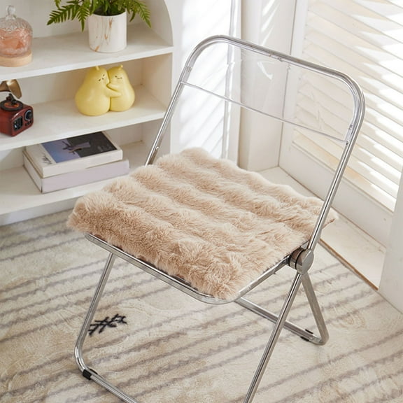 Plush Soft Cushion for Office Chair, Warm Winter Seat Pad for Long Sitting, Comfortable Polyester Cushion for Home Use, Ideal for Dining and Relaxing