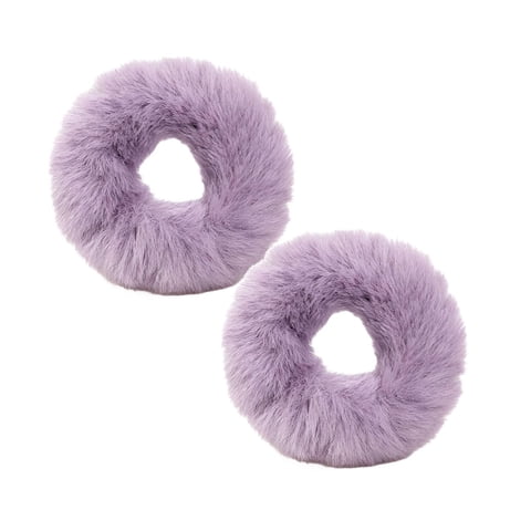 Plush Soft Elastic Hair Scrunchie, Comfortable Stretch Hair Tie for Women Ponytail, Cute Daily Hair Ornament for Party Styling