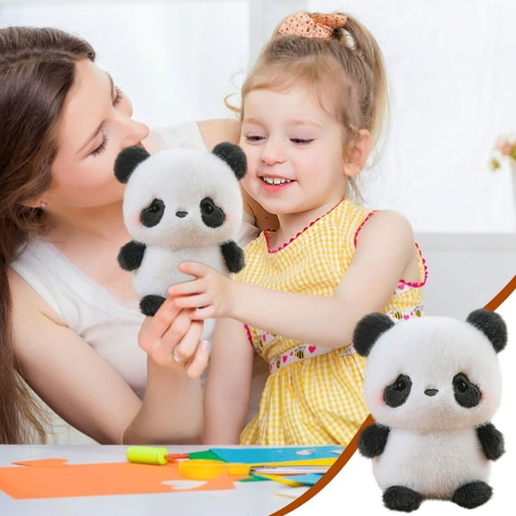 Plush Soft Panda Toy, Realistic Stuffed Panda for Stress Relief and Relaxation, Cozy Sleep Aid, Ideal Gift for Panda Lovers, Soft Cuddly Companion for Kids and Adults, Perfect for Anxiety, 20cm.