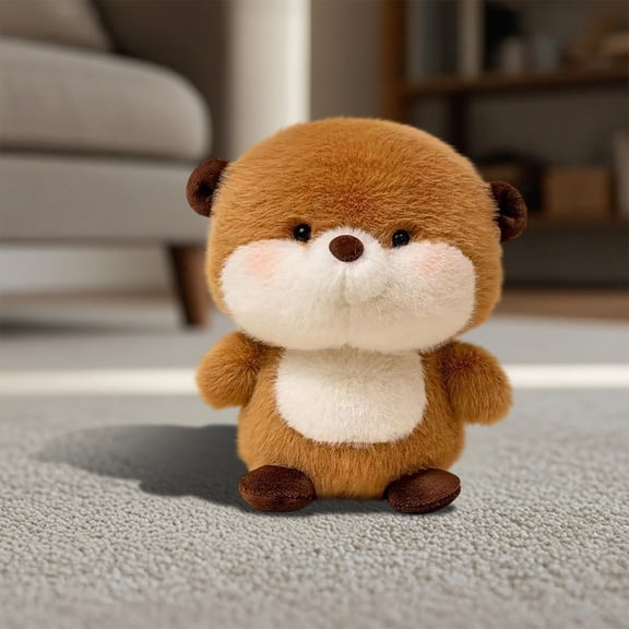 Plush Soft Water Sloth Stuffed Animal - Realistic Sloth Plush Toy Anxiety Relief Sleep Companion, Cuddly Stuffed Sloth for Easter Decor, for Home Decor Cuddle Time & Stress Relief Use, 6.3in, Brown