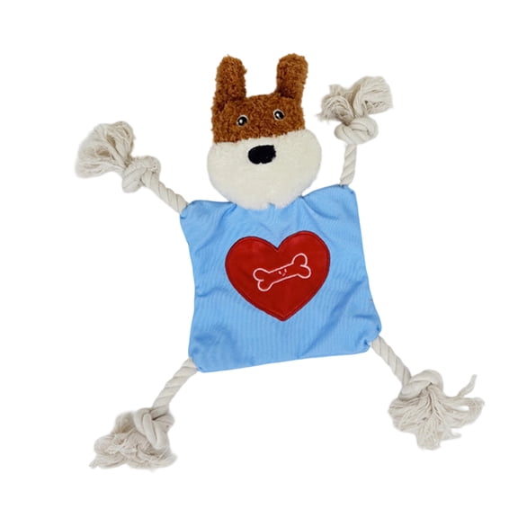 Plush Sound Making Toy Food, Interactive Pet Toy for Dogs and Cats, Scented Hide and Seek Chew Toy, Blue