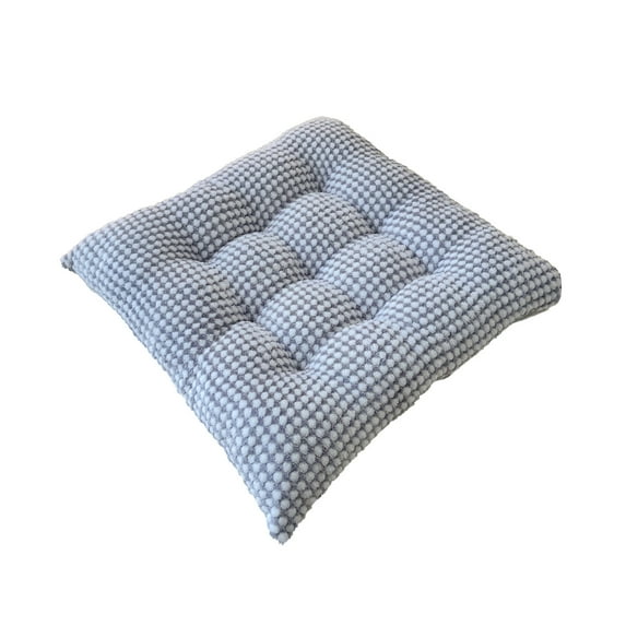 Plush Square Seat Cushion, 16x16 Inch Non-Slip Chair Pad for Office and Dining Chair, Soft Velvet Seat Cushion for Home Desk Dorm (核心词:Plush Square Seat Cushion)