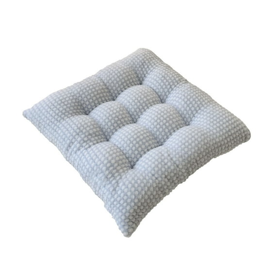 Plush Square Seat Cushion, 16x16 Inch Non-Slip Chair Pad for Office and Dining Chair, Soft Velvet Seat Cushion for Home Desk Dorm (核心词:Plush Square Seat Cushion)