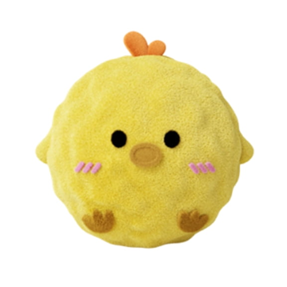 Plush Squeaky Dog Ball Toy (1 or 3 Pack), Soft Animal Chew Toy with Built-in TPR Spikes, Interactive Fetch & Teething Gift for Small Puppies (Chick/Pig/Bee)