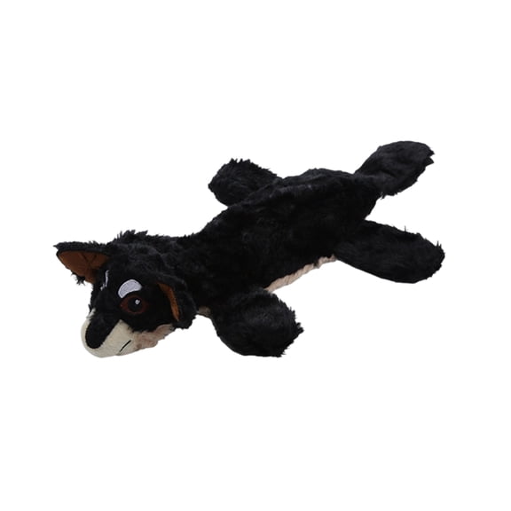 Plush Squeaky Dog Toy Black Interactive Self-Play Chew Toy For Boredom Relief 1 Pack