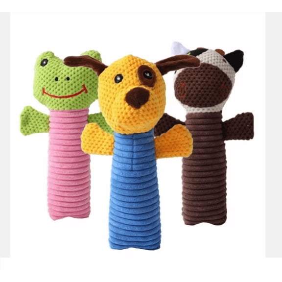 Plush Squeaky Pet Chew Toy – Soft Animal Design for Dogs