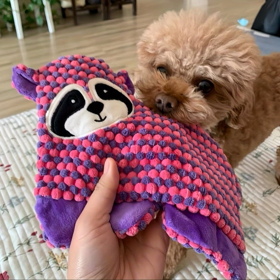 Plush Squeaky Pineapple Fleece Shell Pet Chew Toy For Dogs & Cats - Interactive Training, Teething Chew, Squeaky Sound, Durable Plush Material - Pet Play, Indoor Entertainment,